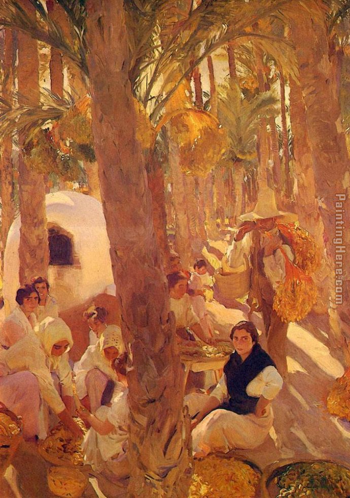 Palm Grove painting - Joaquin Sorolla y Bastida Palm Grove art painting